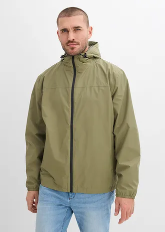 Waterdichte regenjas, Kleur: olijfgroen