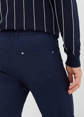 Pantalon fuselé extensible à taille élastiquée, regular • bleu foncé • Boutique bonprix