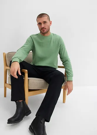 Pantaloni cu stretch Classic Fit, drepți (set 2 bucăți) • bleumarin+negru • magazin bonprix