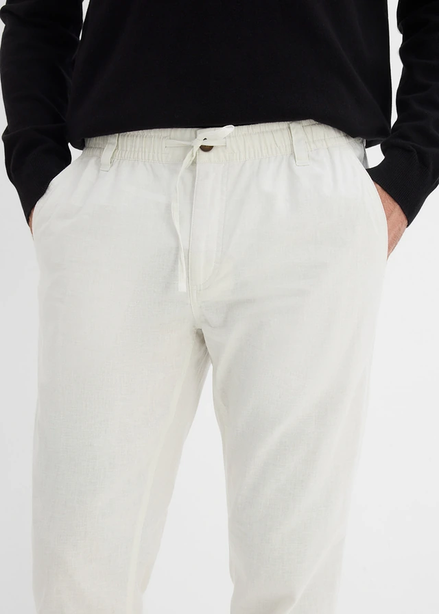 Pantalon chino léger, regular, droit • blanc gris • product-page.page-title-suffix