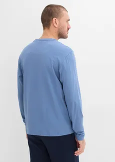 Tričko s dlouhým rukávem (2 ks v balení), barva: džínově modrá + tmavě modrá