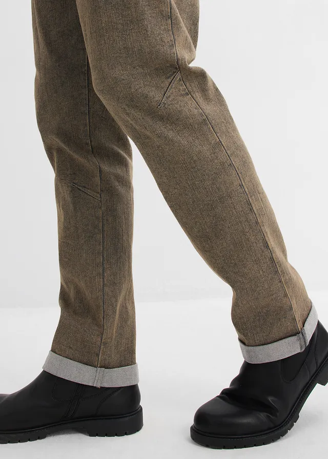 Jean loose, droit et léger à taille élastiquée • gris denim used • product-page.page-title-suffix