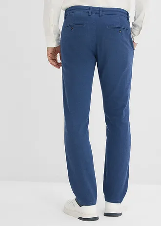 Regular fit chino met verstelbare tailleband, straight, Kleur: donkerblauw