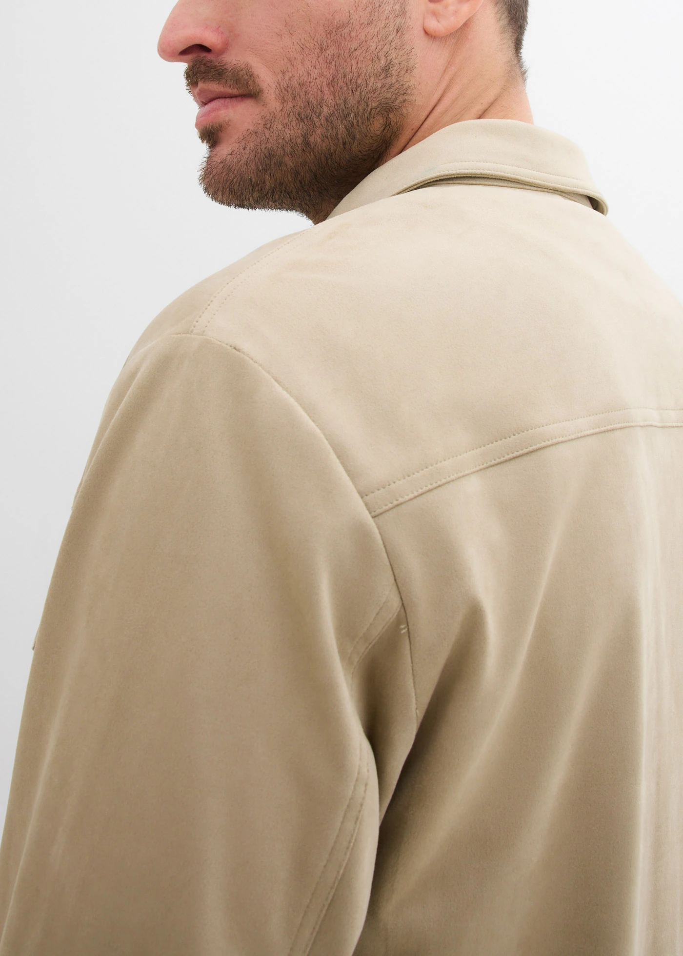 Imitatiesuède jas • mat rietgroen • bonprix online shop