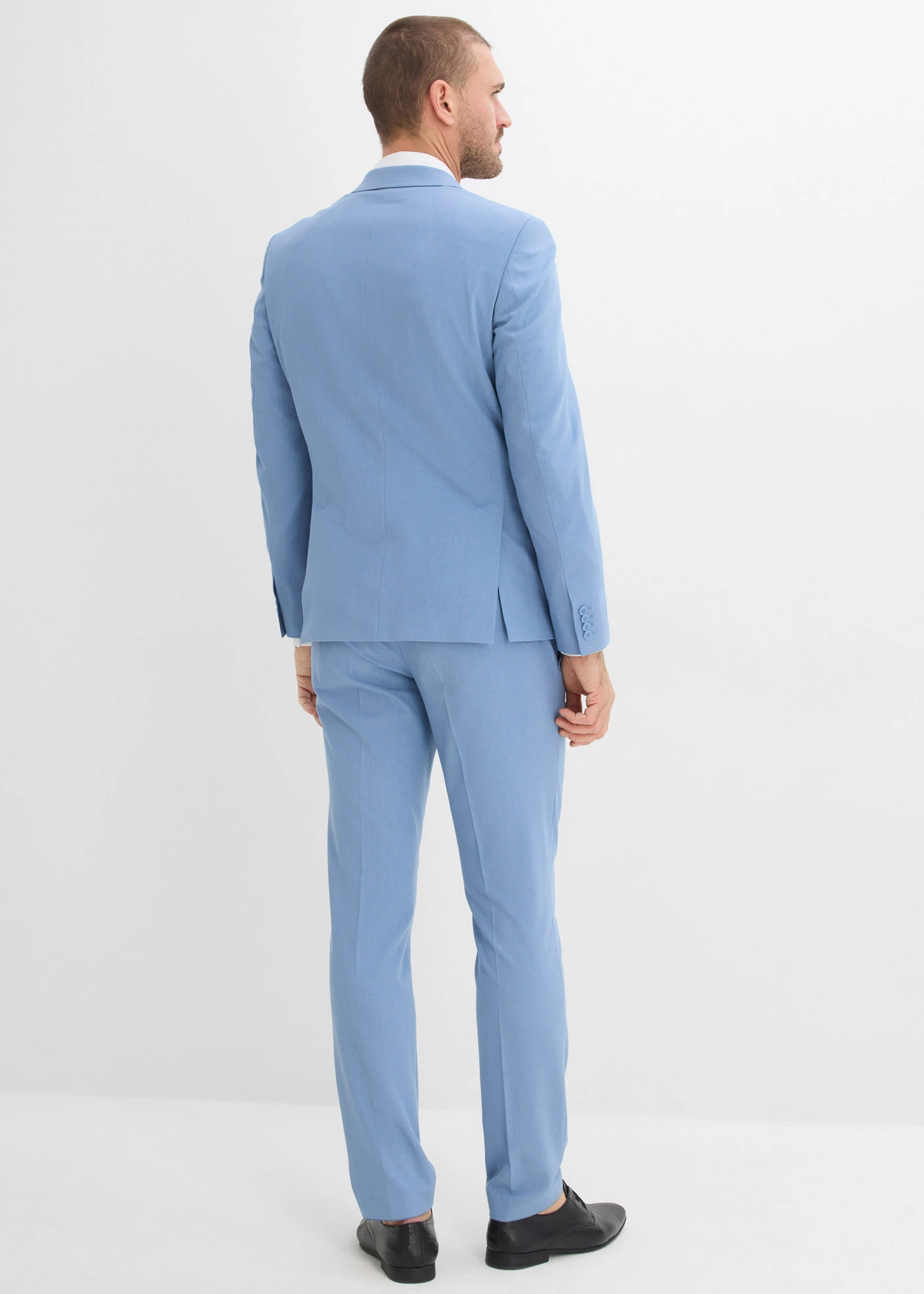 Pak (2-delig) in super stretch, slim fit • lichtblauw gemêleerd • bonprix online shop