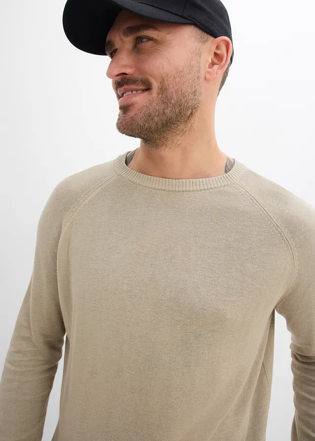 Pull léger en fine maille de lin mélangé • roseau mat • product-page.page-title-suffix
