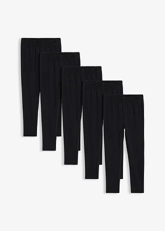 Legging van elastisch biologisch katoen (set van 5)
