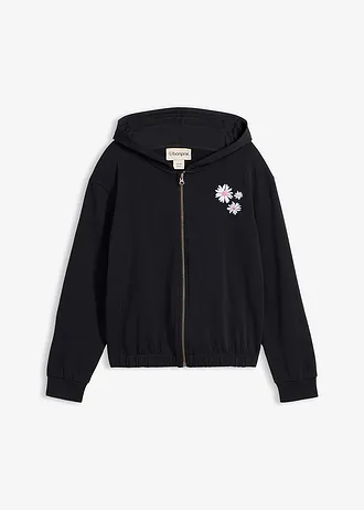 Jachetă casual din bumbac organic 100% • negru • magazin bonprix