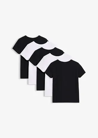 Lot de 5 T-shirts en coton extensible