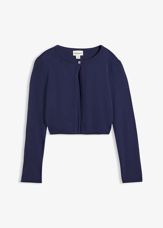 Boléro en maille, Couleur: bleu foncé