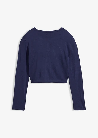 Boléro en maille, Couleur: bleu foncé