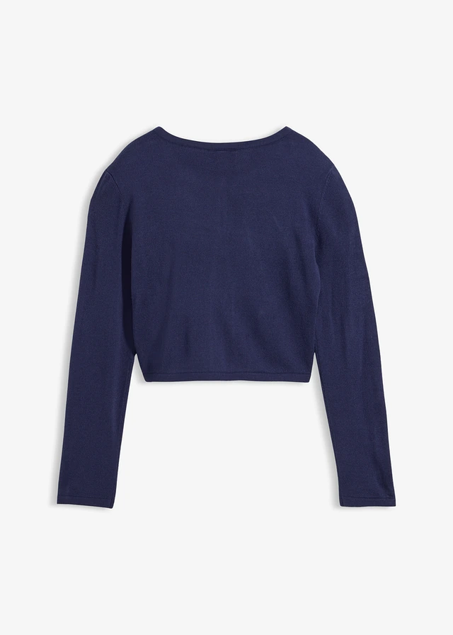 Boléro en maille, Couleur: bleu foncé