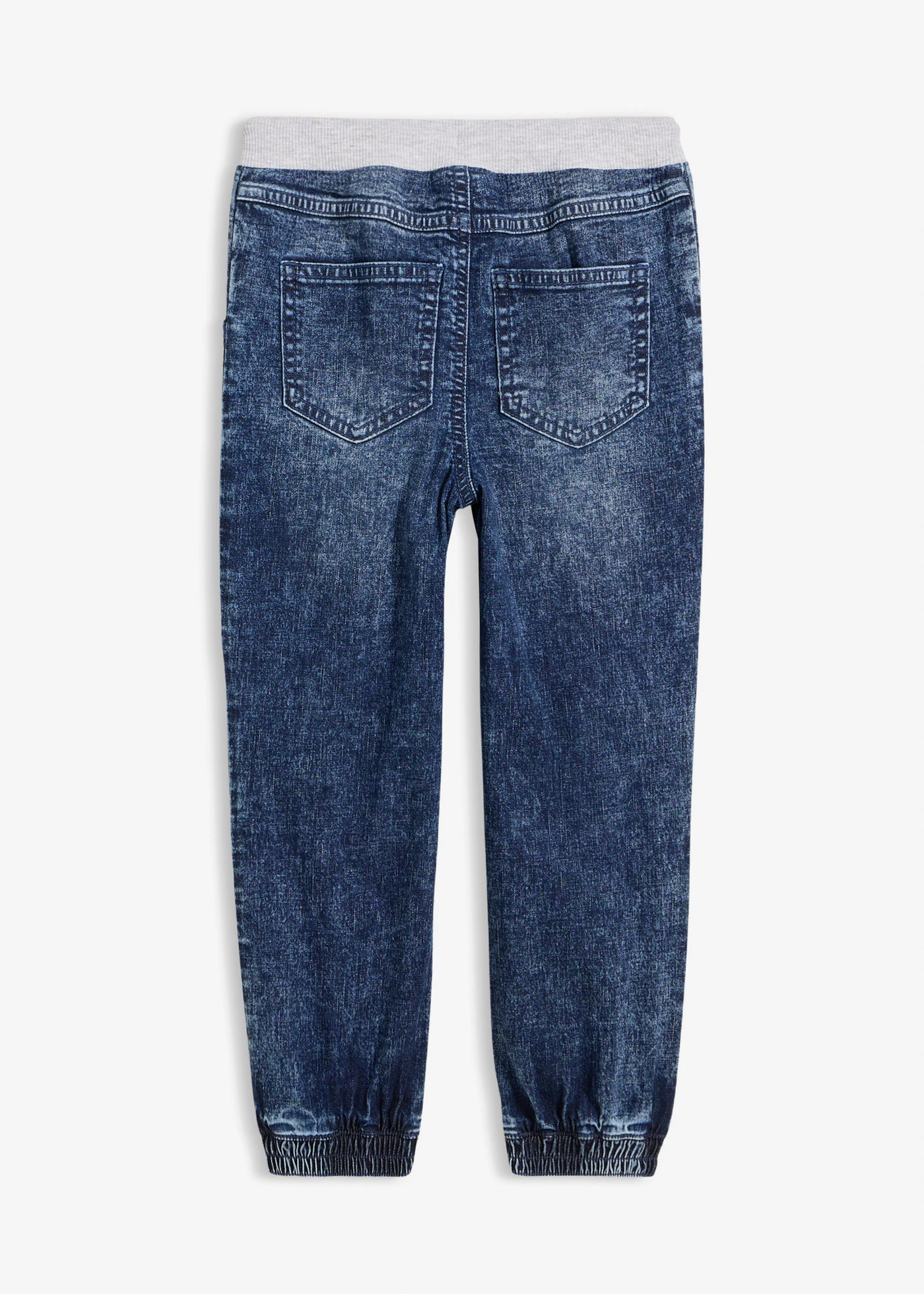 Regular fit jeans met een elastische band • blauw denim used • bonprix online shop