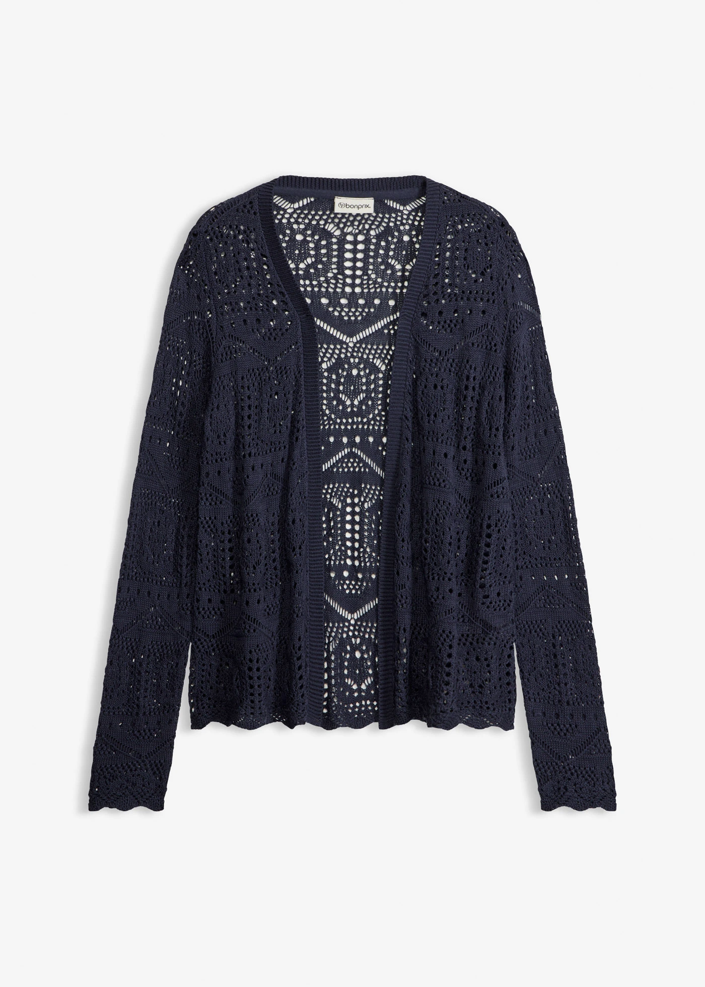 Ajour vest • donkerblauw • bonprix online shop