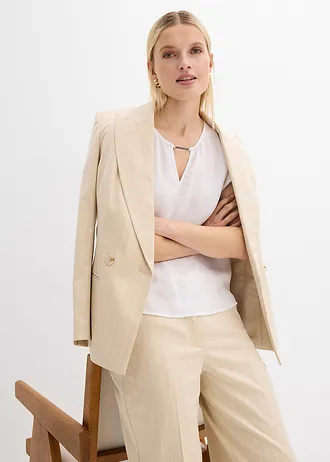 Tunică din satin fin • alb • magazin bonprix