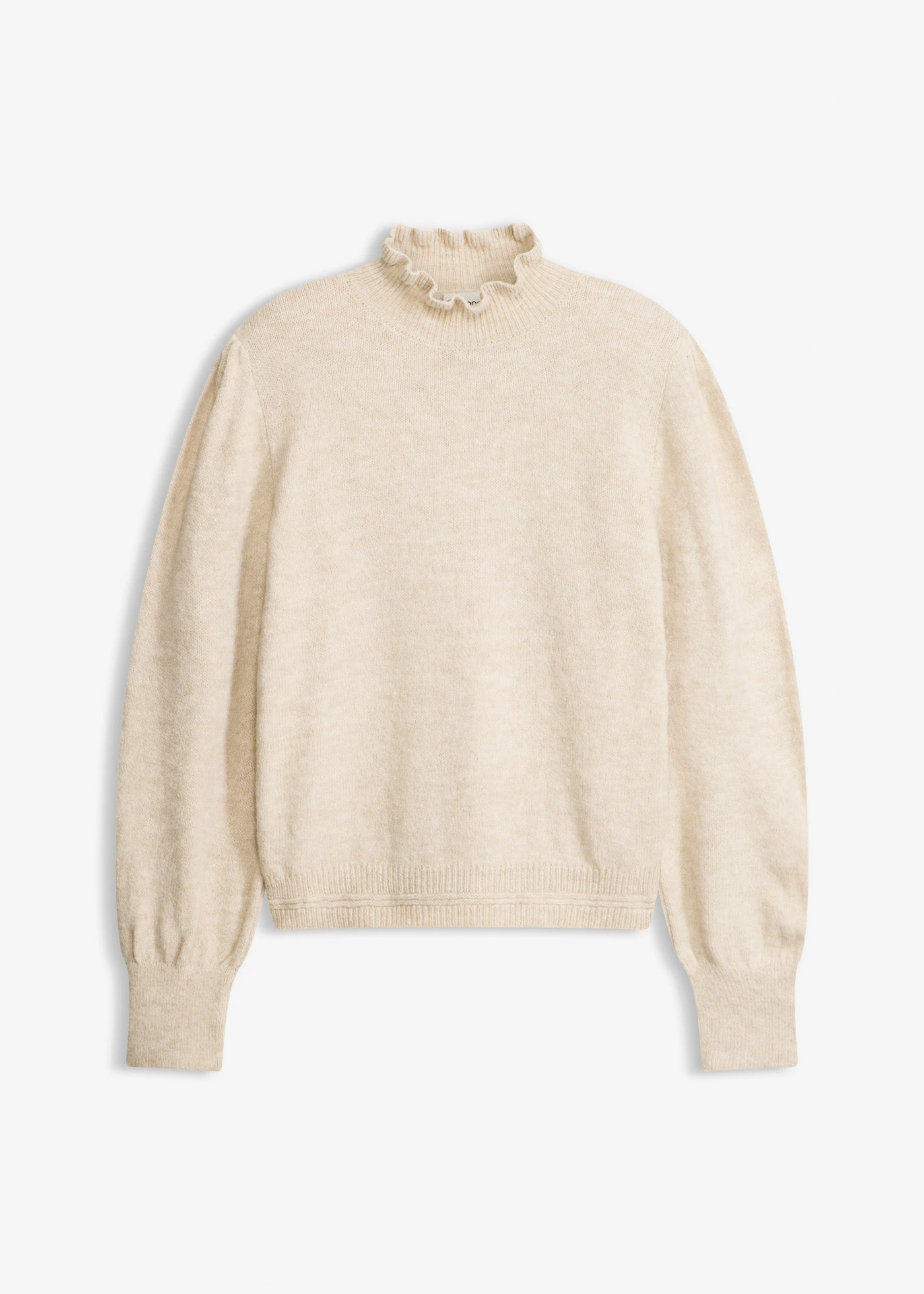 Pull col roulé • sable chiné • Boutique bonprix