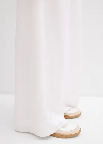 Szövetnadrág kellemesen puha Lyocell anyagból • fehér • bonprix áruház