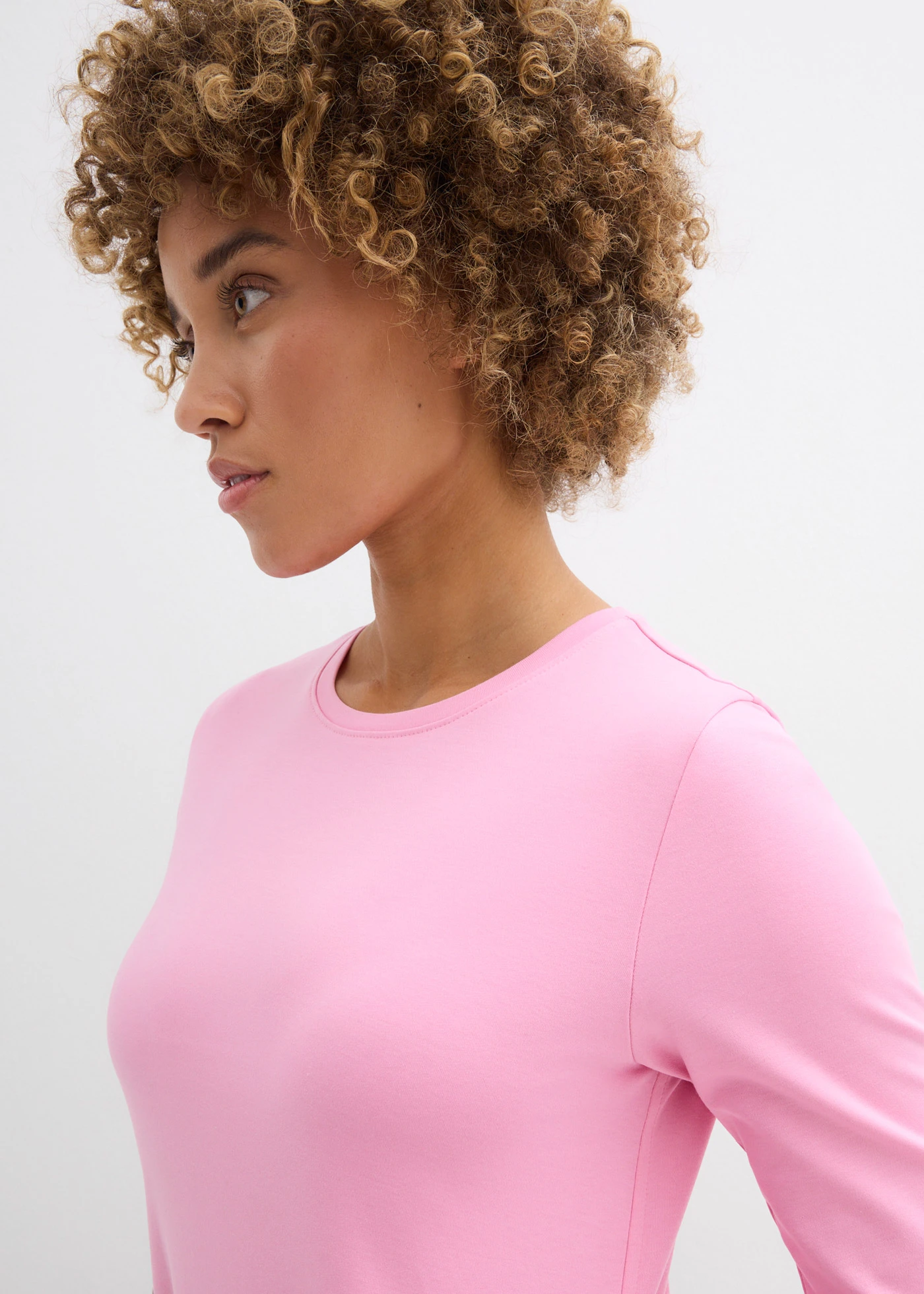 Jersey jurk van zwaar katoen • roze • bonprix online shop