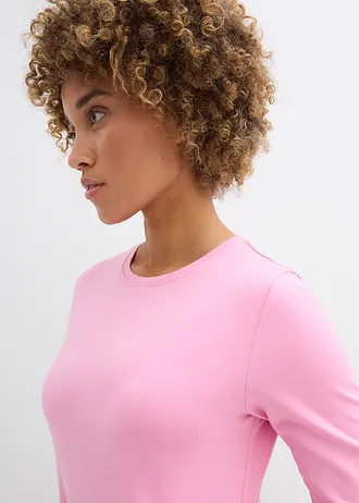 Jersey jurk van zwaar katoen • roze • bonprix online shop