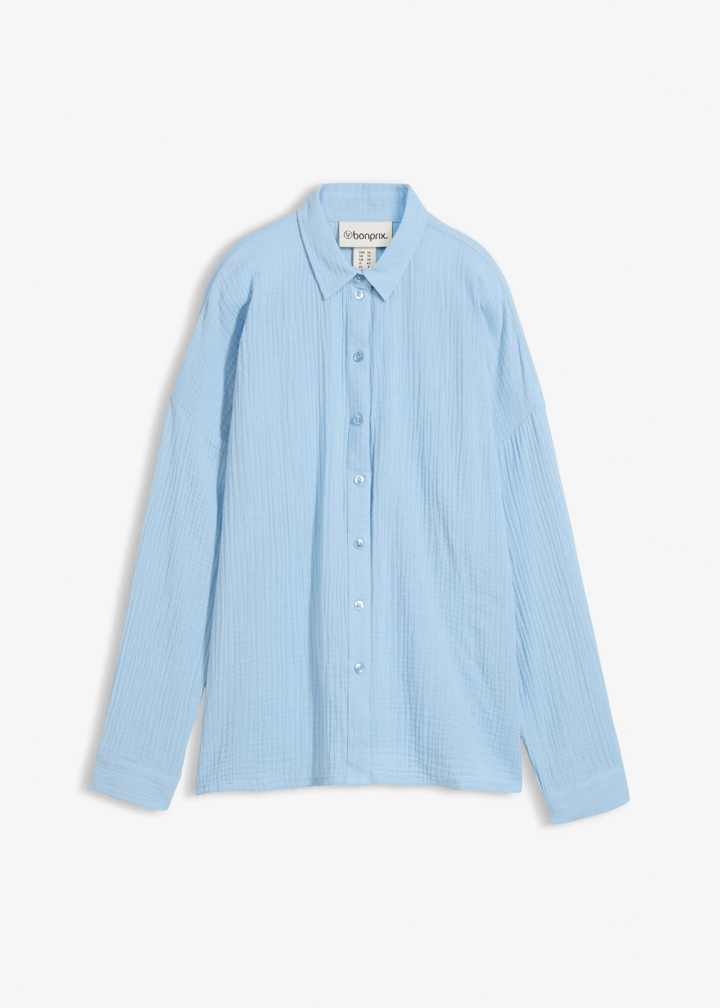 Chemisier en gaze de coton • bleu clair used • Boutique bonprix