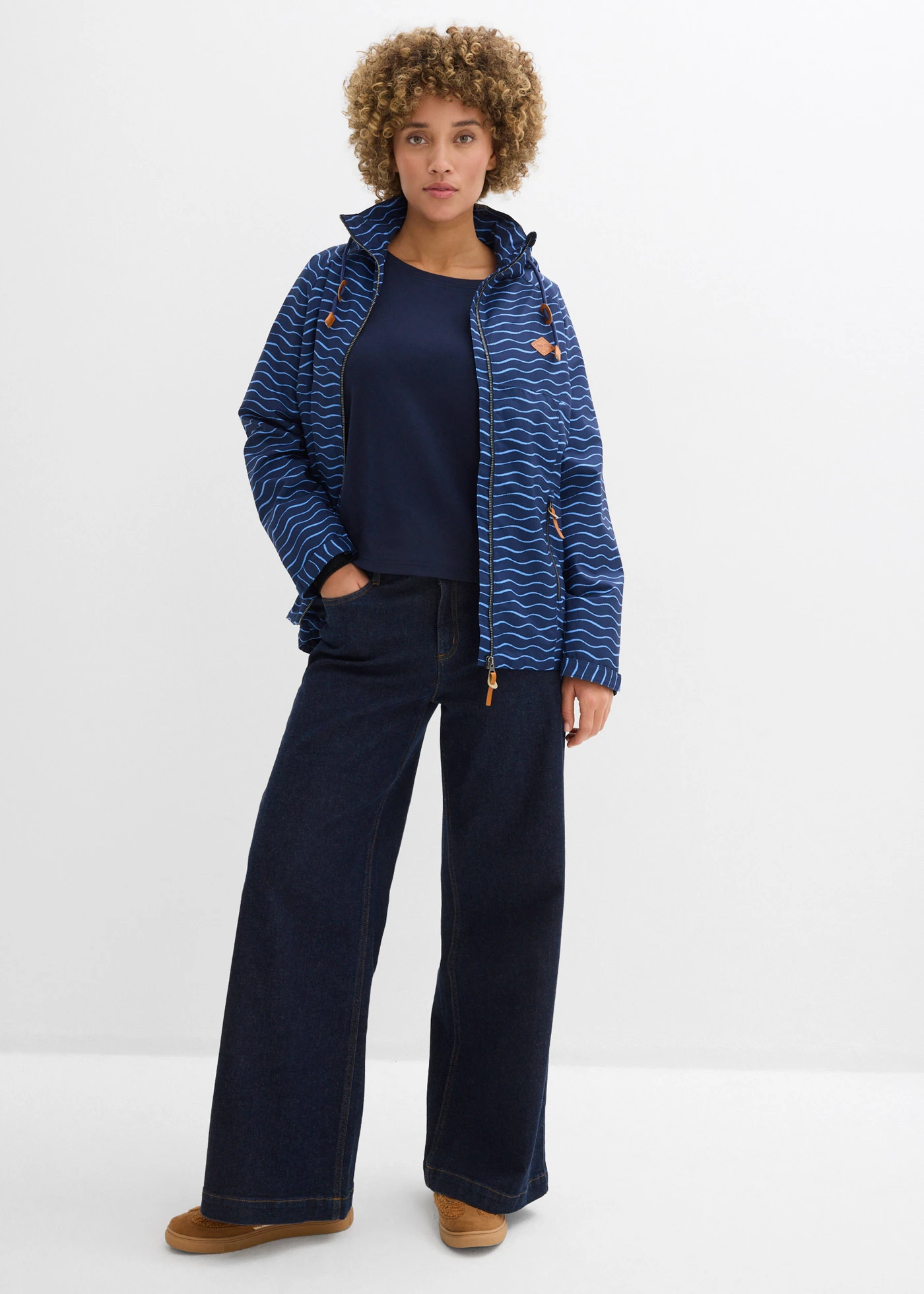 Veste technique imperméable • bleu foncé-bleu moyen • Boutique bonprix