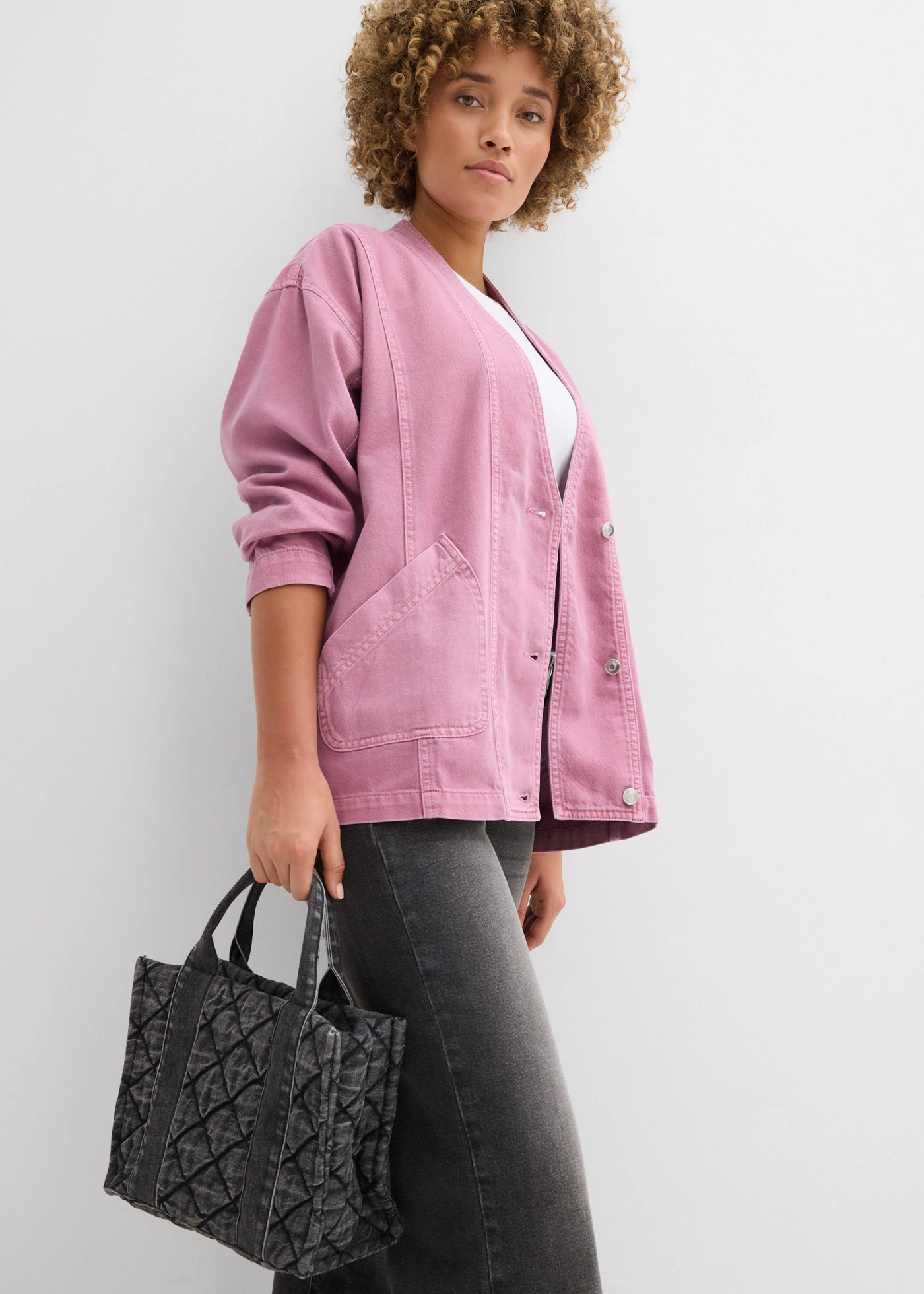 Veste de mi-saison • mauve • Boutique bonprix