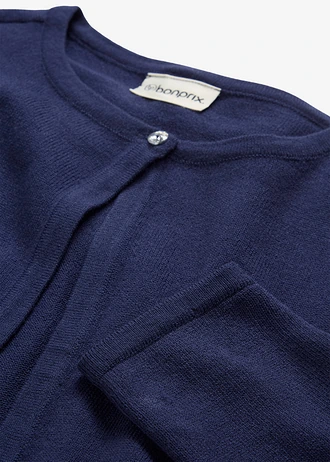 Gebreide bolero, Kleur: donkerblauw