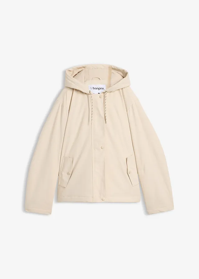 Kurtka funkcyjna z hydrofobowego materiału na lekkiej podszewce • jasny piaskowy • sklep bonprix