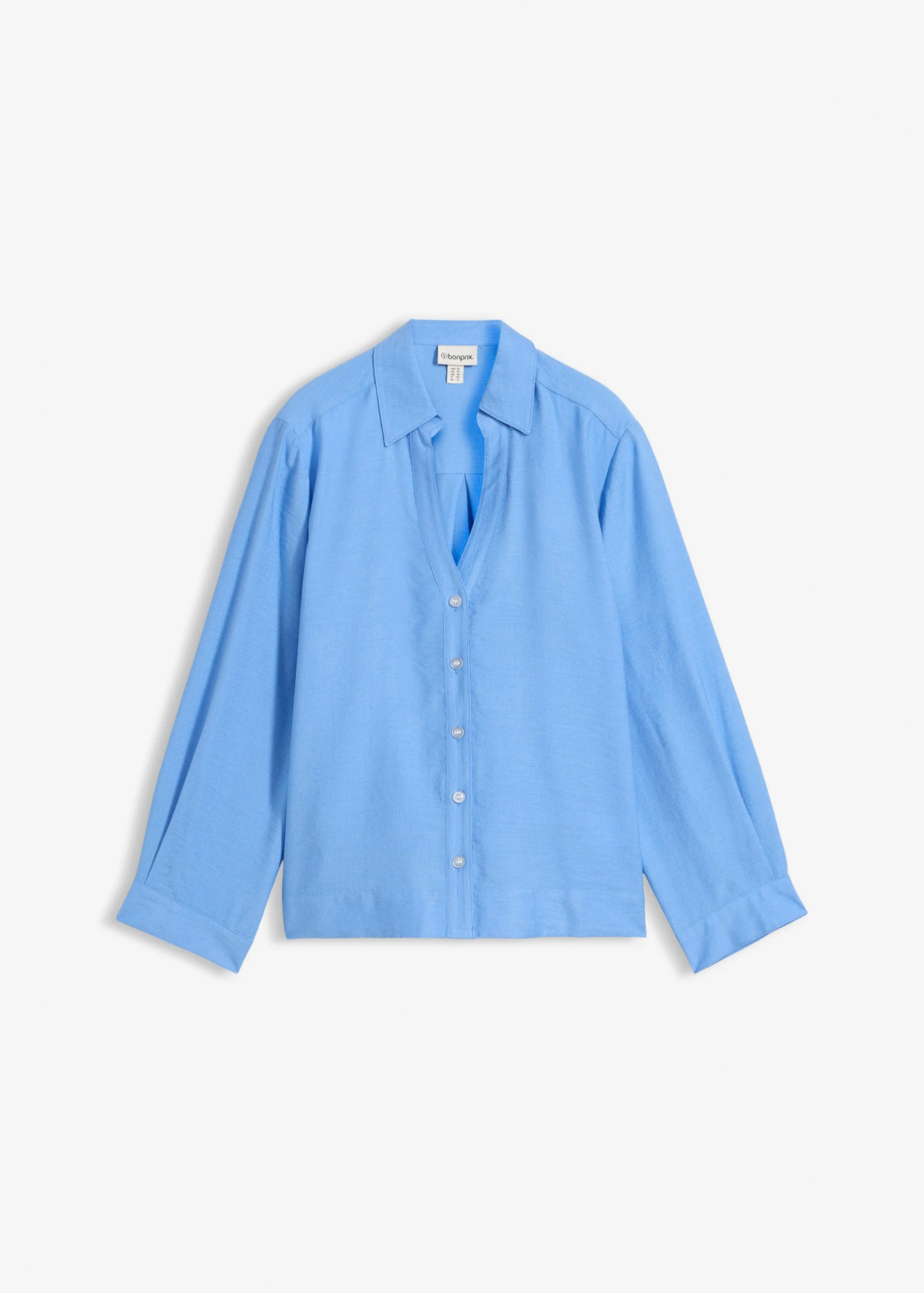 Boxy blouse van viscosemix • middenblauw • bonprix online shop