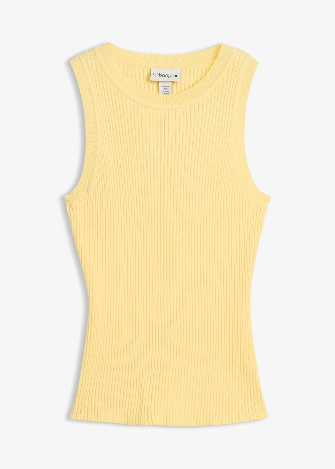 Pletený top s viskózou • svetložltá • obchod bonprix