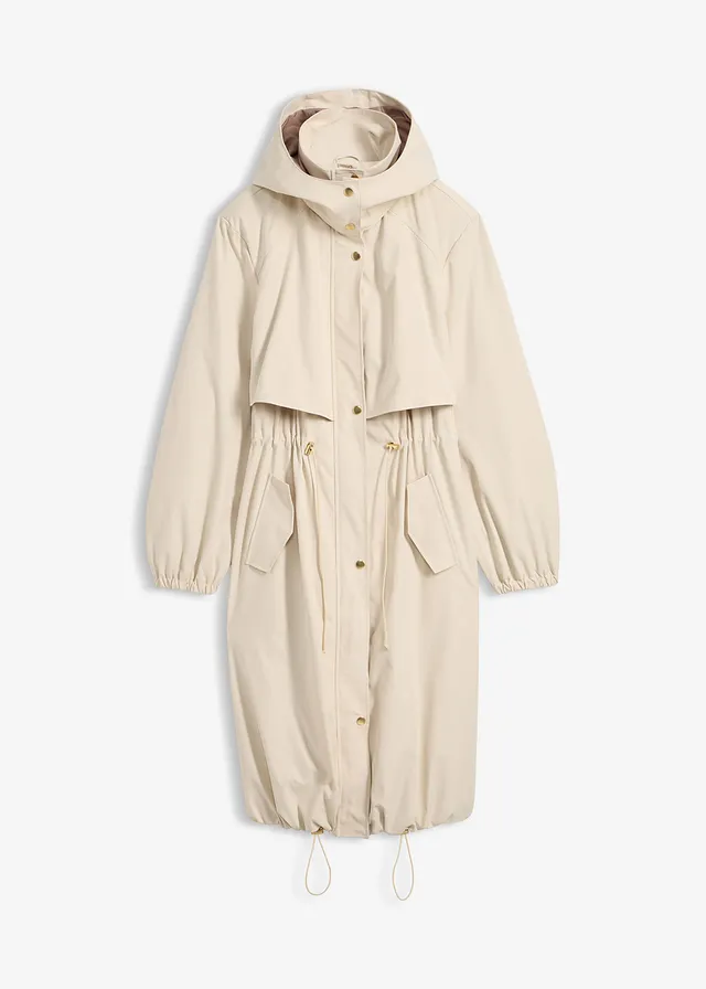 Manteau de mi-saison à capuche amovible