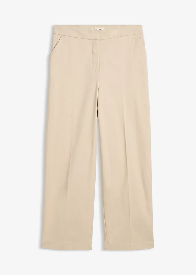 Pantaloni chino din twill din bumbac