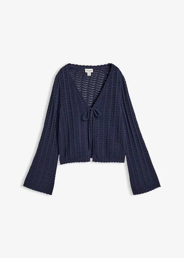 Vest met broderie anglaisse