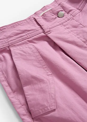 Pantalon cargo en coton extensible • mauve • Boutique bonprix