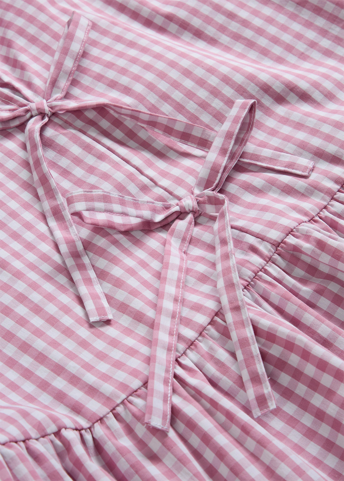 Blouse met strikdetail • mauve-wit • bonprix online shop