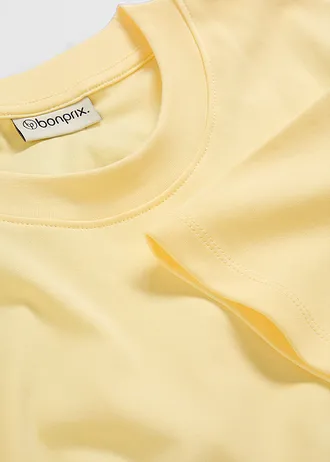 Robe en jersey 100% coton • jaune clair • Boutique bonprix