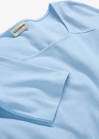 Tričko z čistej ťažkej bio bavlny • svetlomodrá • obchod bonprix