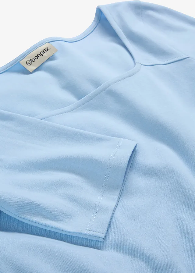 T-shirt van zwaar biologisch katoen • lichtblauw • product-page.page-title-suffix