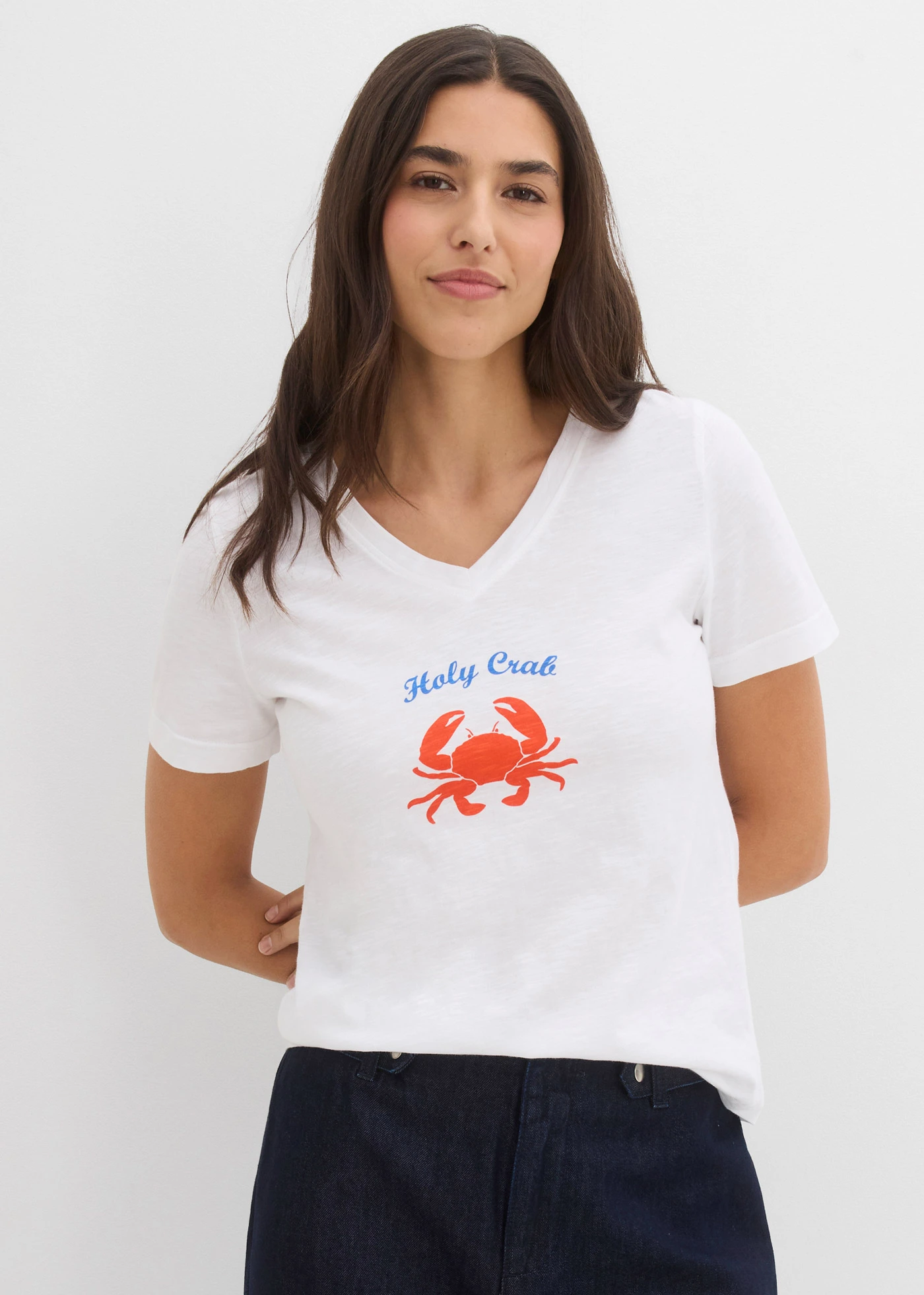 T-shirt van puur katoen • wit • bonprix online shop