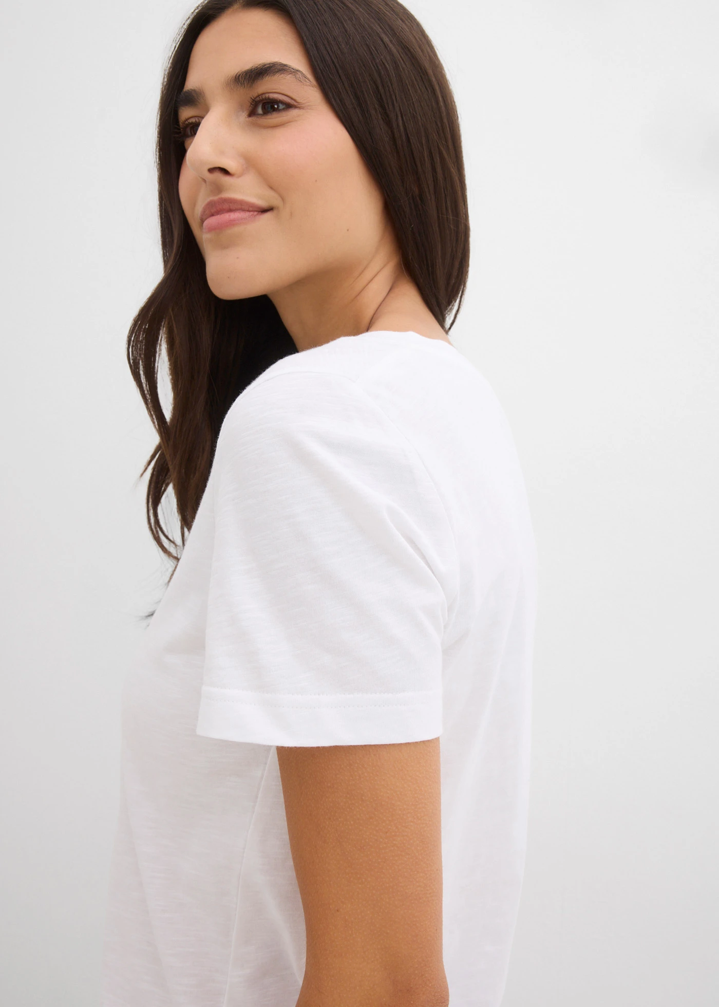 T-shirt van puur katoen • wit • bonprix online shop