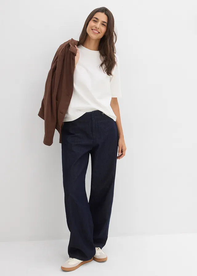 T-shirt en coton épais, Couleur: blanc nacré