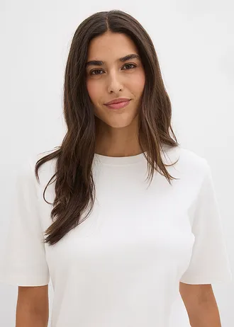 Tričko z čistej bio bavlny • perlovo biela • obchod bonprix