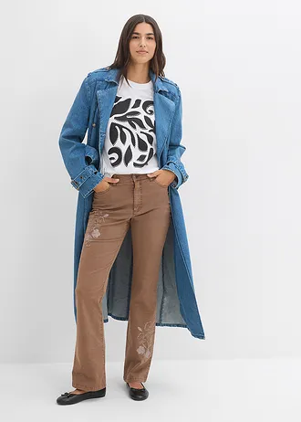 Tricou din bumbac organic 100% • alb-negru, cu imprimeu • magazin bonprix