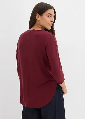 Shirt in een mix van viscose en elastan • esdoornrood • bonprix online shop