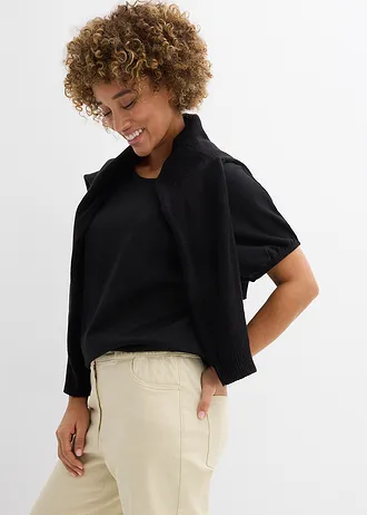 Tricou din bumbac organic • negru • magazin bonprix