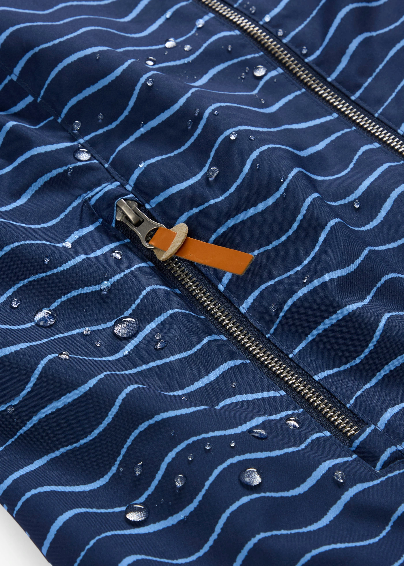 Waterdichte outdoor jas • donkerblauw/middenblauw grafische print • bonprix online shop