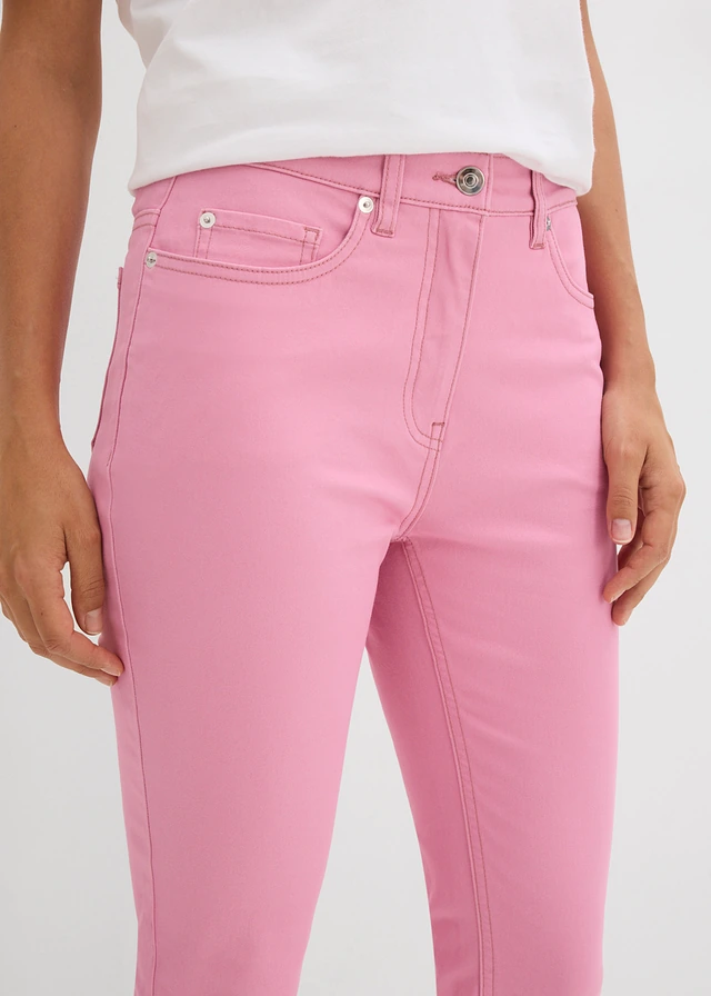 Spodnie 7/8, high waist • dymna orchidea • sklep bonprix