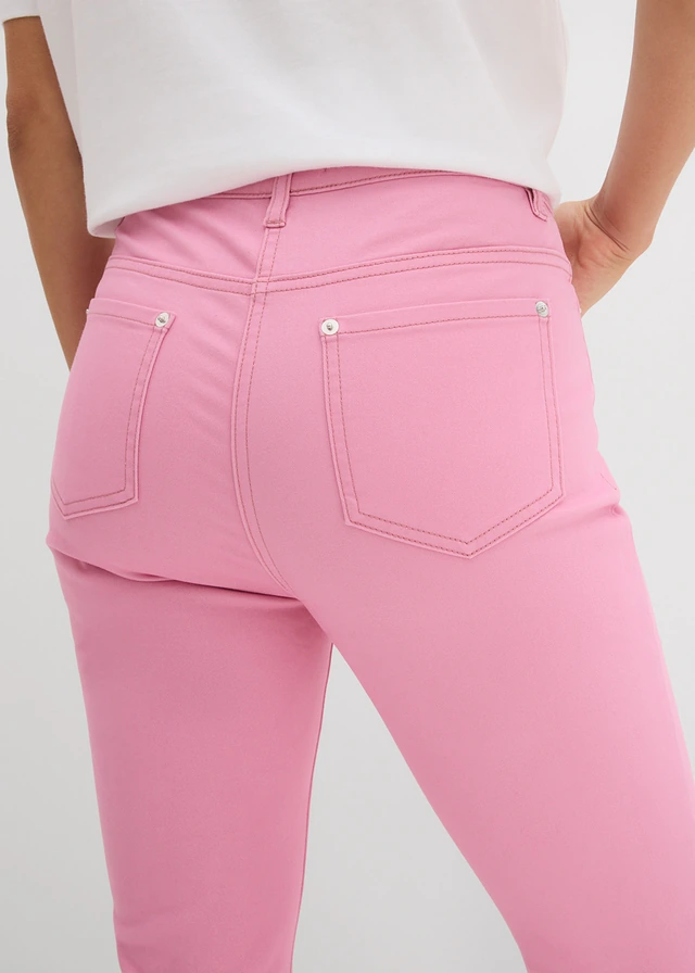 Spodnie 7/8, high waist • dymna orchidea • sklep bonprix