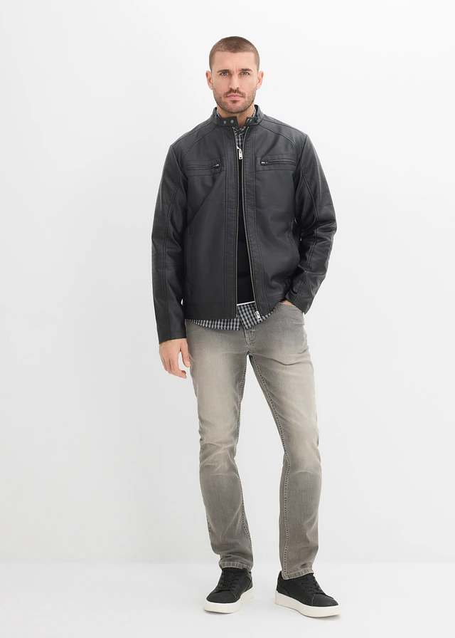 Veste regular, Couleur: noir