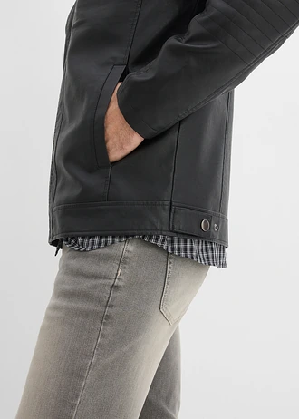 Koženková bunda Regular Fit • čierna • obchod bonprix